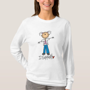 Cancro da mama eu apoio o camiseta e os presentes