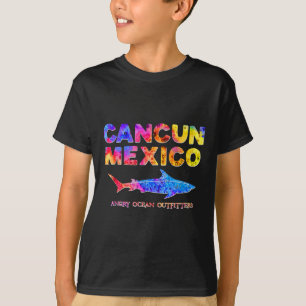 Cancun México T Camisa De Pesca De Tubarão