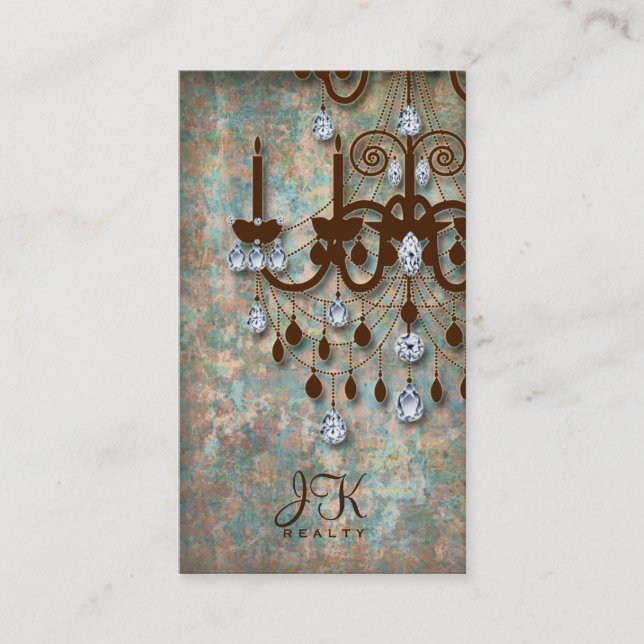 Candelabro do damasco do vintage do cartão de (Frente)