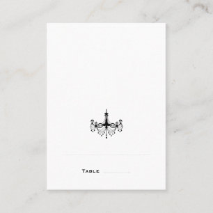 Candelabro preto & branco cartões dobrados do