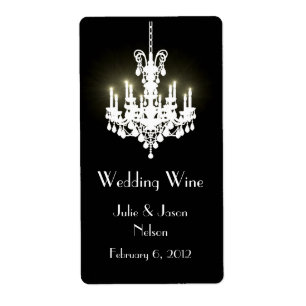 Candelabro que Wedding mini etiquetas do vinho
