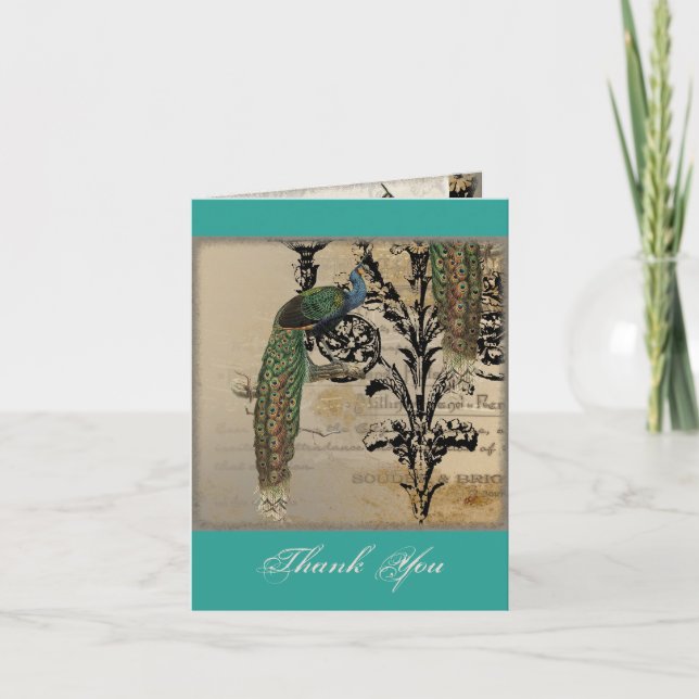 Candelabro Vintage Peacock com 6 Notas Musicais em (Frente)