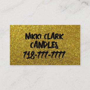 CANDLES GLITTER CARTÕES DE VISITAS PERSONALIZADOS