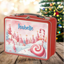 Candy Candy Candy Cana-de-Natal Crianças Lunchbox