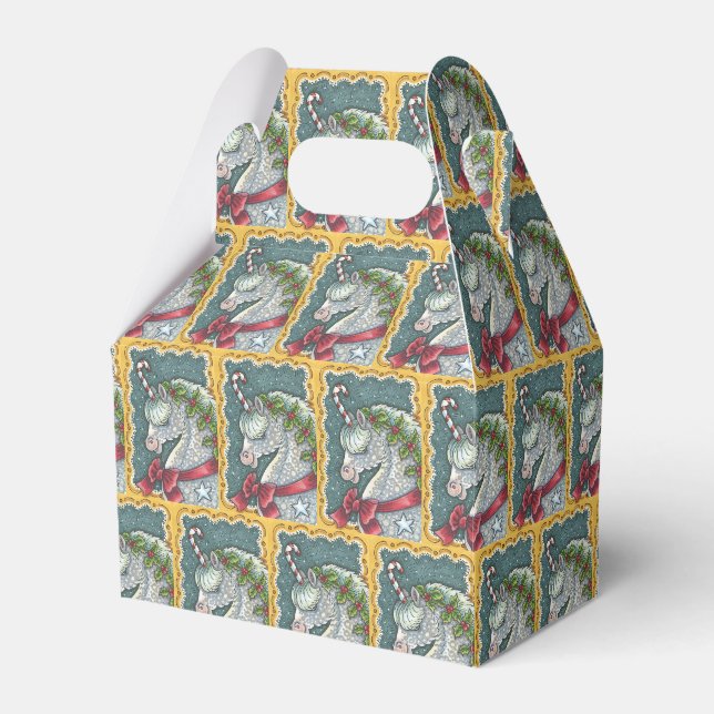 CANDY CANE CHRISTMAS UNICORN FAVOR GIFT CAIXA Repe (Frente)