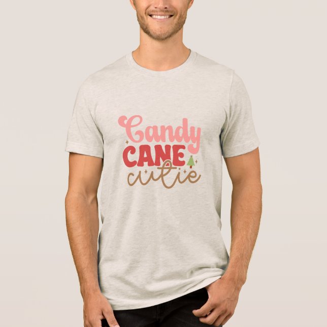 Candy Cane Cutie Retro Feriados de Natal em Groovy (Frente)