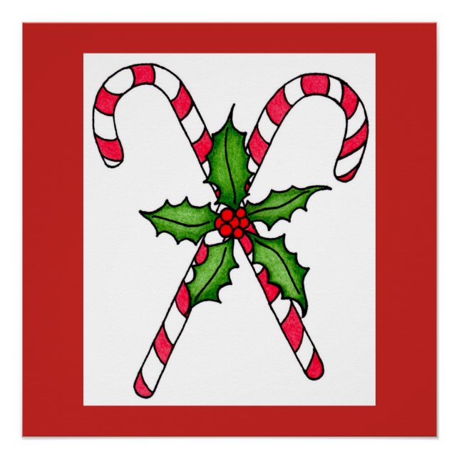 Candy Cane Impressão (Frente)