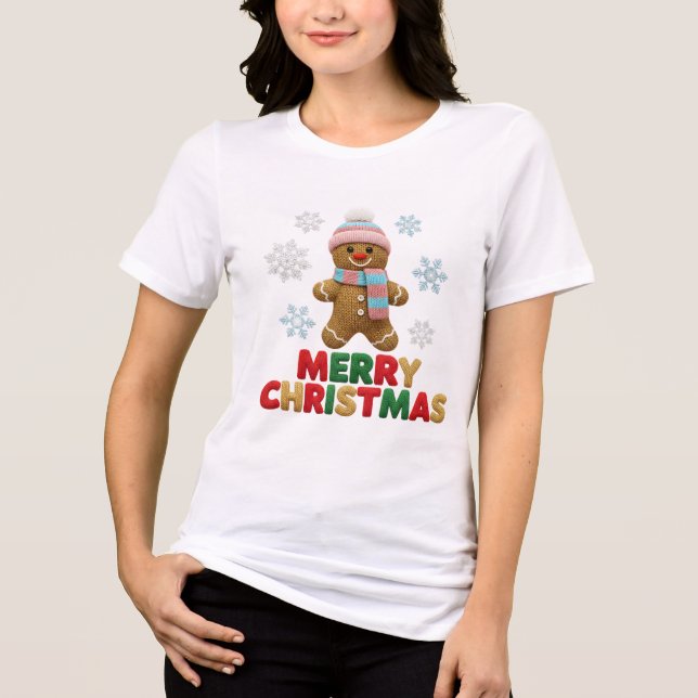 Candy Cane Merry Christmas T-Shirt | Sweet T-Shirt (Frente)