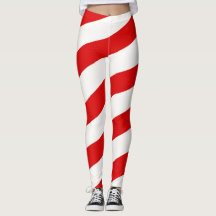 Candy Cane Strited Leggings
