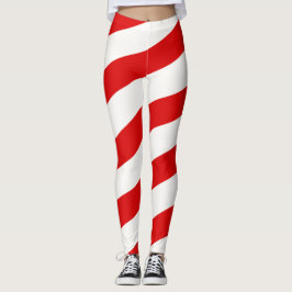 Candy Cane Strited Leggings