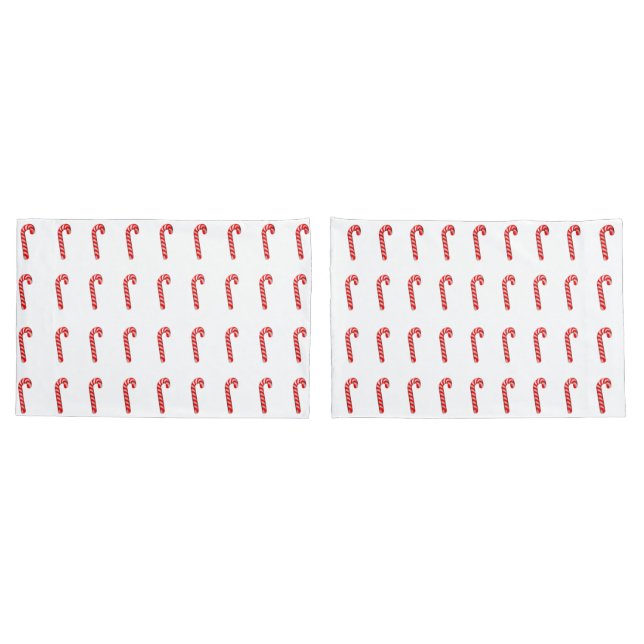 Candy Canes, Conjunto de Duas, Capas de Travesseir (Verso - conjunto)