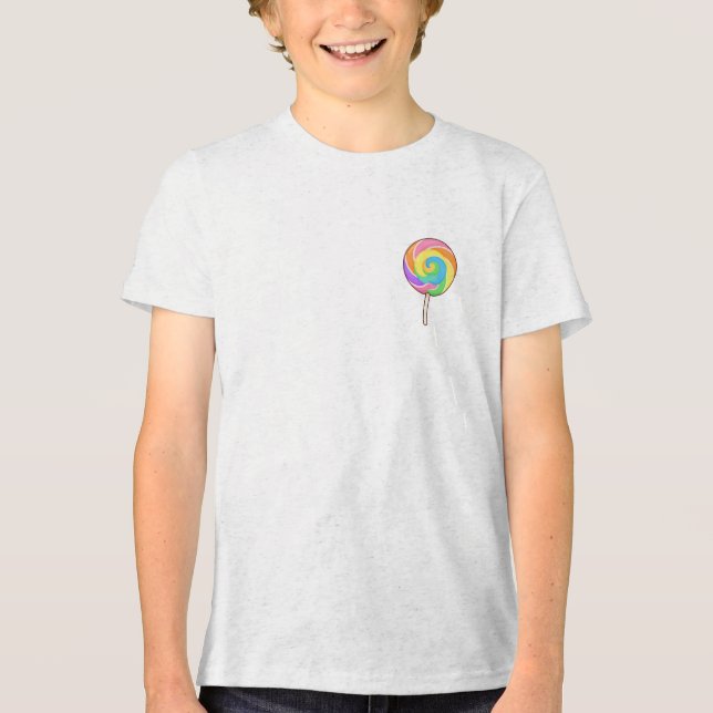Candy Capybara – Camiseta Infantil de Pirulito Fof (Frente)