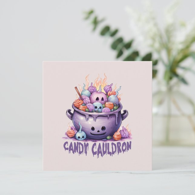 Candy Cauldron - Pastel Purple Halloween Treats (Em pé/Frente)