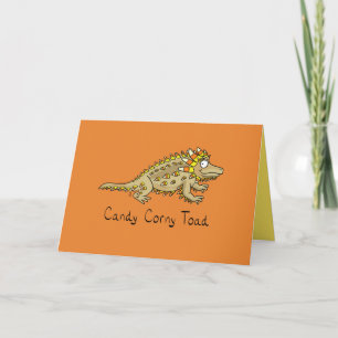 Candy Corny Toad - Cartão de Saudação de Dia de as