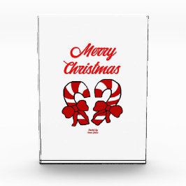 Candy de Natal Cana Bloco de Fotografias Verticais