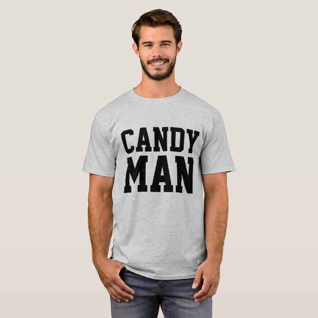 CANDY MAN, camiseta masculina vintage (Frente Completa)