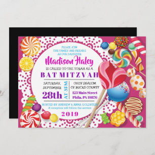 CANDY STORE Convite Mitzvah