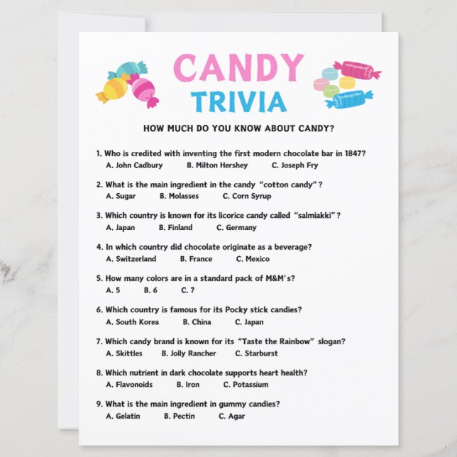 Candy Trivia Game (Frente)