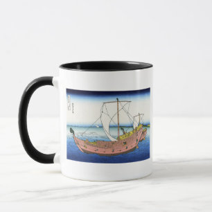 Caneca 上 総 の 路, 北 斎 Ver Mt.Fuji de Kazusa, Hokusai