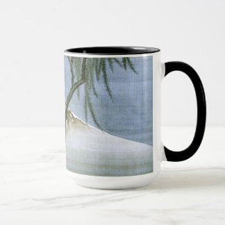 Caneca 北 斎 Boy e Fuji Fine Art