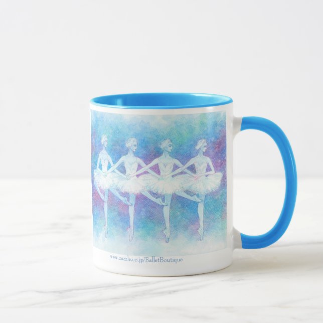 CANECA 四羽の白鳥の踊りマグカップ (Direita)