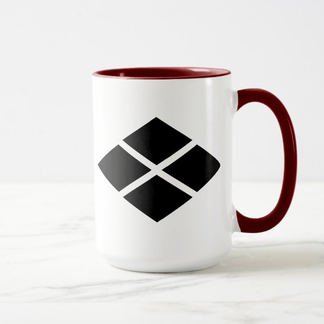 Caneca 武 田 信 家 紋, Takeda Shingen KAMON, Centro Familiar J (Direita)