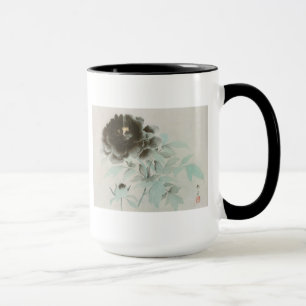 Caneca 牡 丹, 速 水 舟 Peony, Gyoshu, Arte japonesa