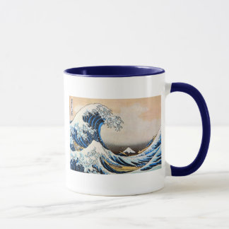 Caneca 神奈川沖浪裏, grande onda do 北斎, Hokusai