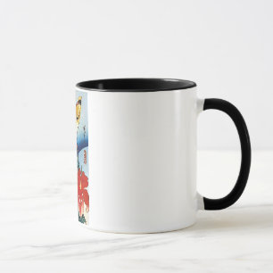 Caneca 芙 蓉 鳥, 広 重 Bird & Mutabilis, Hiroshige, Ukiyo-e