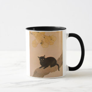 Caneca 黒猫, gato preto do 春草, Shunsō