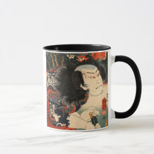 Caneca 龍の刺青の役者, ator do 国芳 do tatuagem 