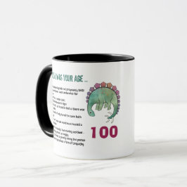 Caneca 100º aniversário Engraçado ficar mais velho mandan