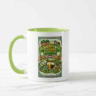 Caneca 100% Irlandês... No Dia de São Patrício!