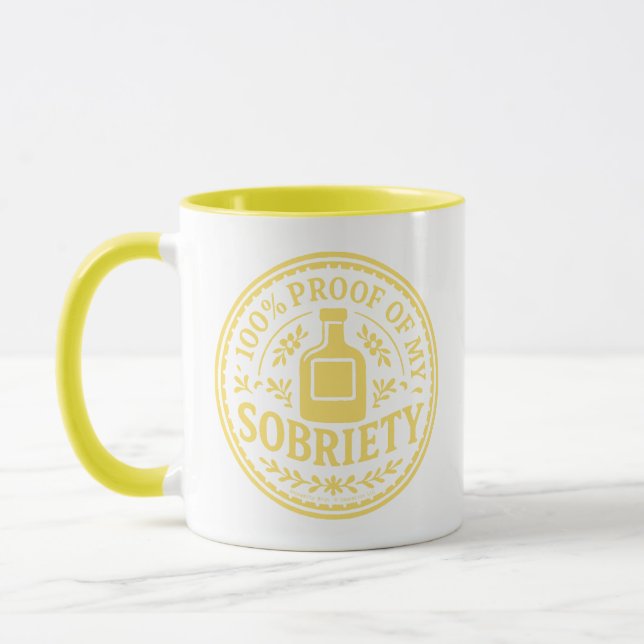 Caneca 100% Proof of My Sobriety - Mug (Esquerda)
