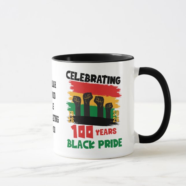 Caneca 100 Years Souvenir Centennial Black History Month (Direita)