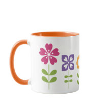 caneca 11oz inspirada floral feita sob encomenda