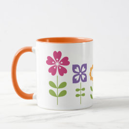 caneca 11oz inspirada floral feita sob encomenda