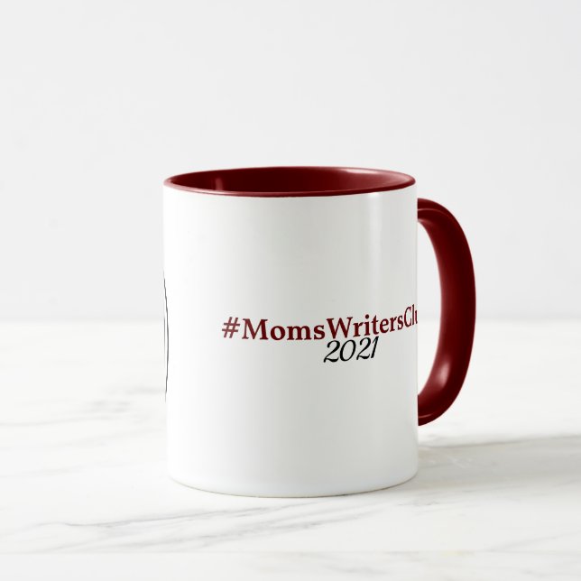 Caneca 11oz Maroon/Maroon (Frente Esquerda)