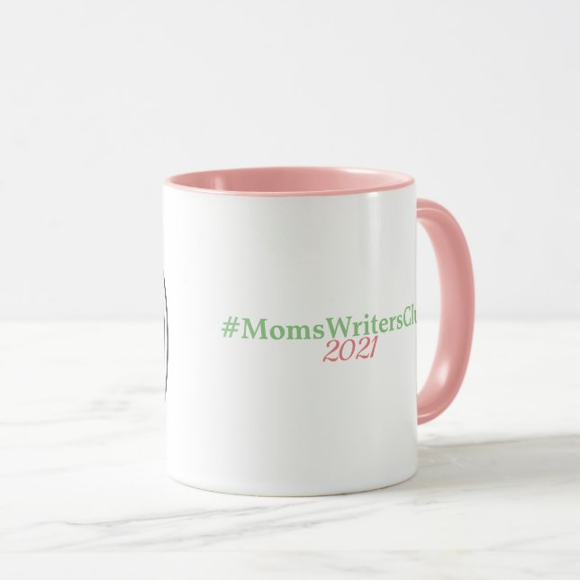 Caneca 11oz rosa/verde (Frente Esquerda)