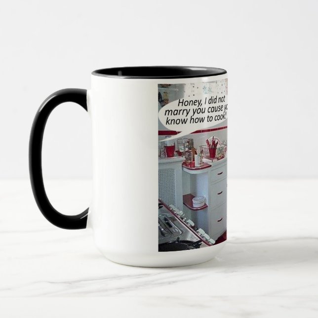 Caneca 15 oz. 2 mug. poodle feliz de aniversário (Esquerda)