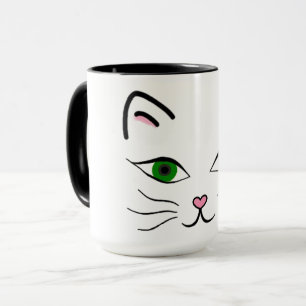 Caneca 15 oz. Combo Mug - Face De Gatinho