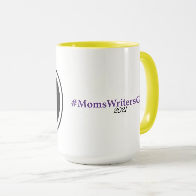 Caneca 15oz Amarelo/Roxo (Frente Esquerda)