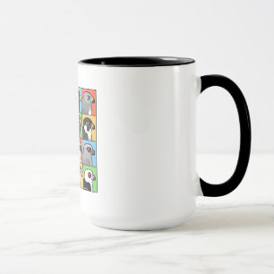 Caneca 16 perfis norte-americanos do raptor