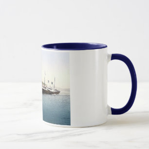 Caneca 1890's do porto de Inglaterra Folkestone do