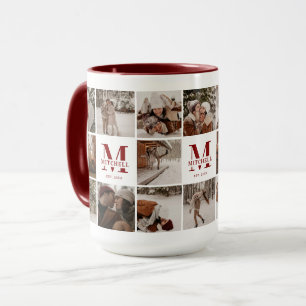 Caneca 18 Colagem de Fotografias Personalizada na Família
