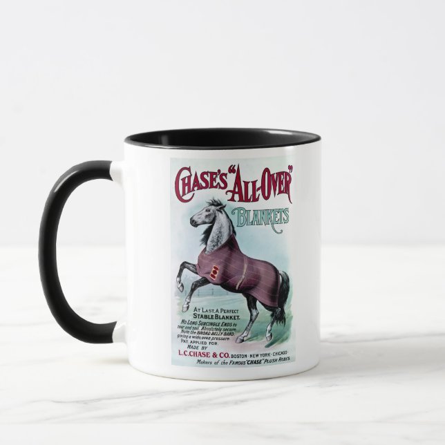 Caneca 19ºC. Cobertores de Cavalo de Chase (Esquerda)