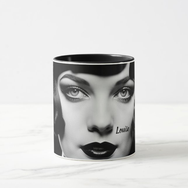 Caneca 1920 Flapper a la Louise Brooks Personalize (Centro)