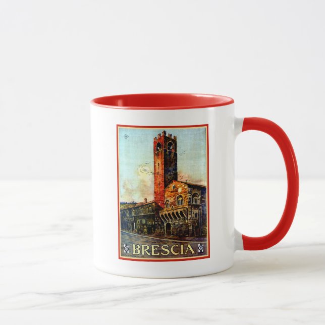 Caneca 1920 italiano dos 1910s do viagem de Bríxia do (Direita)
