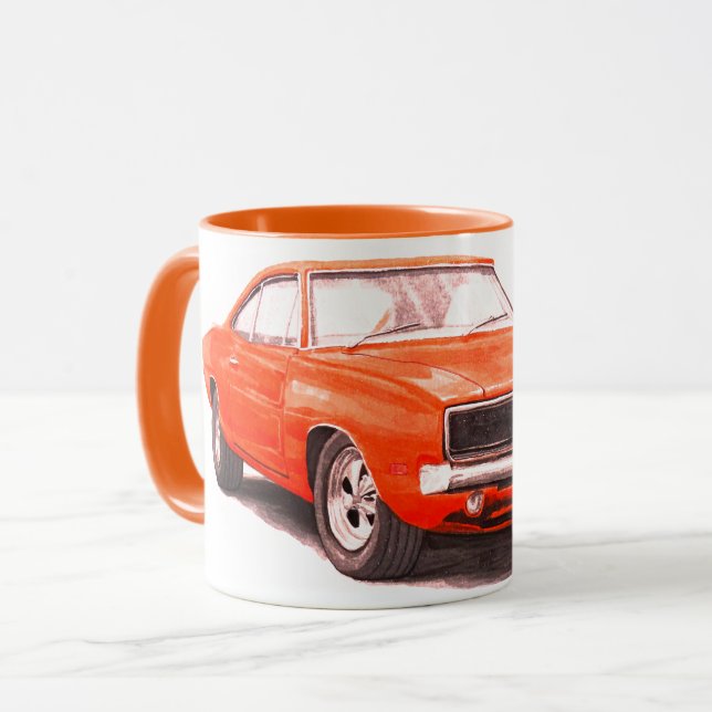 Caneca 1969 Orange Charger Mug (Frente Esquerda)