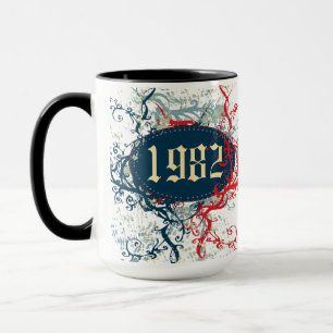 Caneca 1982 Aniversário ou Desde 1982 ou Feito em 1982